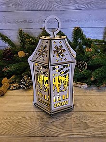Dekorácie - Vianočný lampáš - 16597440_