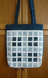 Veľké tašky - Ríflová taška tieňovaná (s tmavými štvorcami) - 16600180_