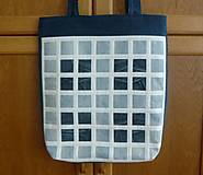 Veľké tašky - Ríflová taška tieňovaná (s tmavými štvorcami) - 16600182_