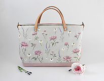 Kabelky - Ručne maľovaná dámska crossbody kabelka "Rose garden" - 16599656_