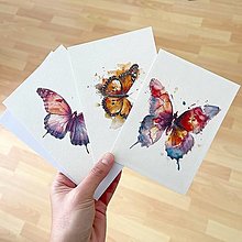 Papiernictvo - Pohľadnica Motýľ C0010 - 16599395_