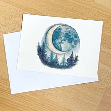 Papiernictvo - Pohľadnica Mesiac C0011 (č.1) - 16599414_