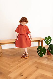 Detské oblečenie - Jeej DESIGN Organic oversized šaty Cinnamon stick - 16599207_