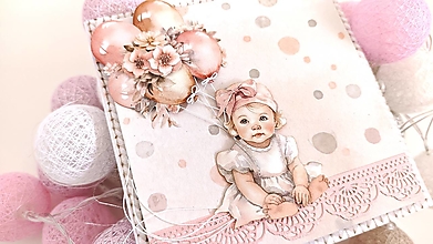 Papiernictvo - Dievčatko s balónmi pohľadnica/blahoželanie - 16600754_