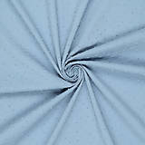 Textil - jemný splývavý polopriehľadný bavlnený batist, 100 % bavlna, šírka 145 cm  (belasá) - 16601987_