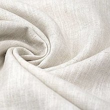 Textil - (53) 100 % predpraný mäkčený ľan prírodná svetlá, šírka 135 cm - 16601407_