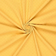 Textil - jemný splývavý polopriehľadný bavlnený batist, 100 % bavlna, šírka 145 cm  (horčicová žltá) - 16601976_