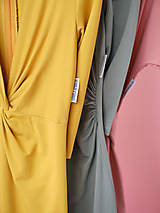 Šaty - Šaty so zavinovaním (bambusový úplet) - 16602324_