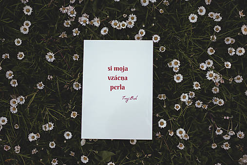 Láskavá grafika #2 Si moja vzácna perla