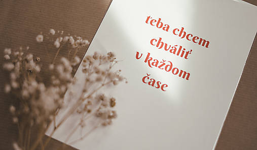 Láskavá grafika #4 Teba chcem chváliť