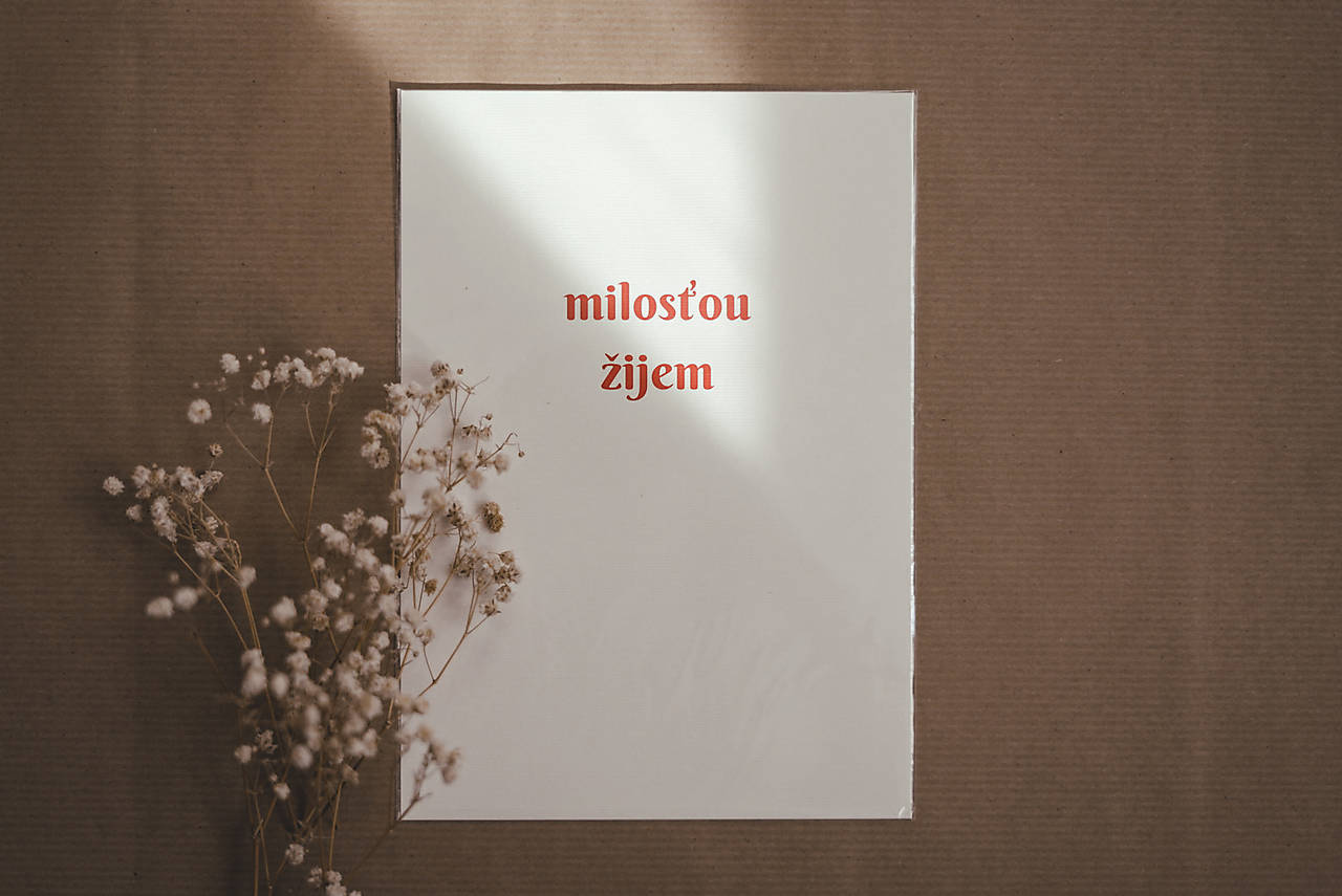 Láskavá grafika #1 Milosťou žijem