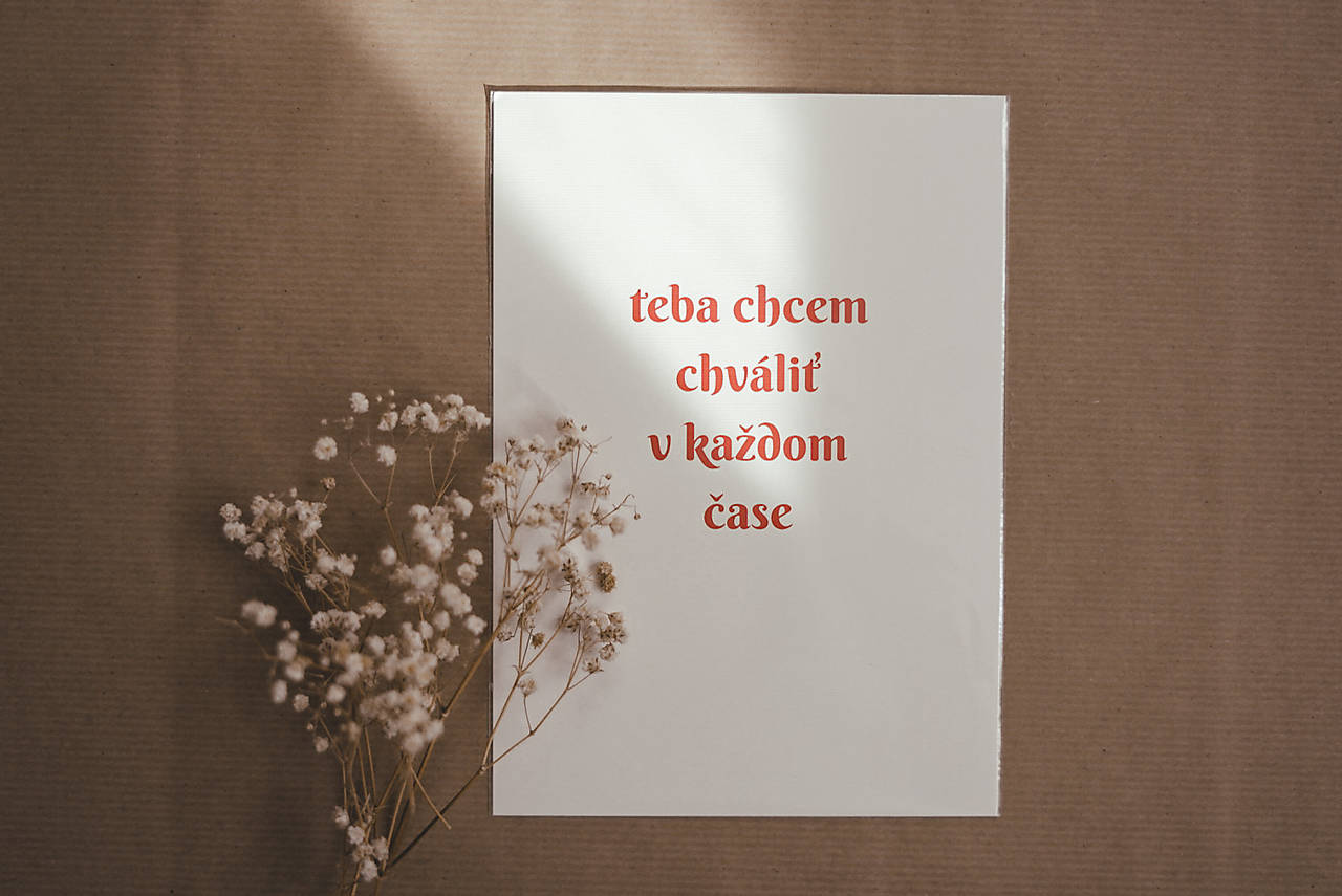 Láskavá grafika #4 Teba chcem chváliť