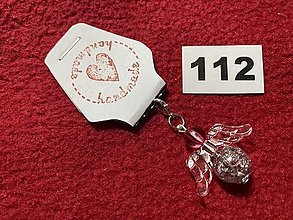 Iné šperky - Přívěšek - acryl andílek pro štěstí/radost č.112 - 16601415_