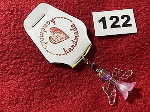 Iné šperky - Přívěšek - acryl andílek pro štěstí/radost č.122 - 16601445_