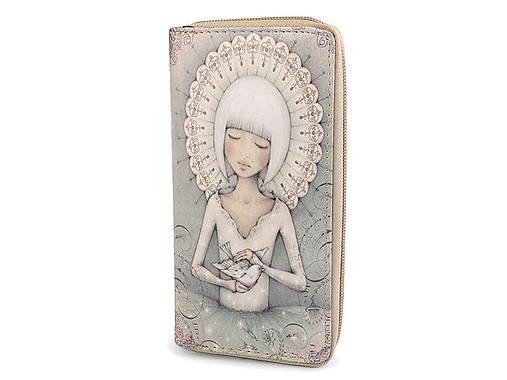 AKCIA!!! Dámska peňaženka, 10x19 cm, vintage žena