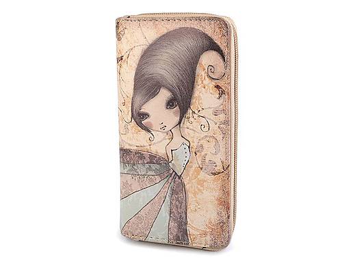 AKCIA!!! Dámska peňaženka, 10x19 cm, vintage žena 1