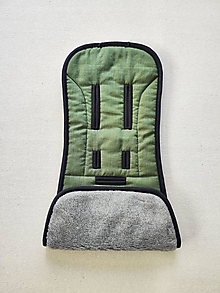 Detský textil - MERINO podložka OYSTER ZERO 100% wool Grey proti poteniu a prehriatiu 100% ľan forest Green - 16604028_