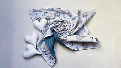 Detský textil - Detská deka Nr.563 (Deka s vafle, nezateplená) - 16602558_
