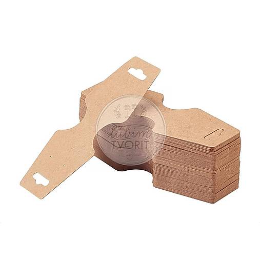 Obalový materiál - (6692) Karta na šperky, 45 x 120 mm - 10 ks - 16603999_