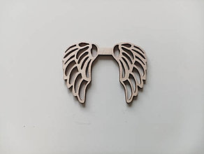 Polotovary - Macrame / Drevené anjelské krídla 7 cm x 5 cm - 16603184_