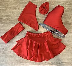 Detské oblečenie - Sukňový komplet na krasokorčuľovanie - 16603098_