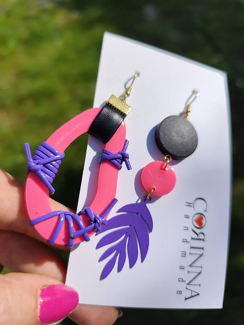 Asymetrické náušnice "Bugra" 