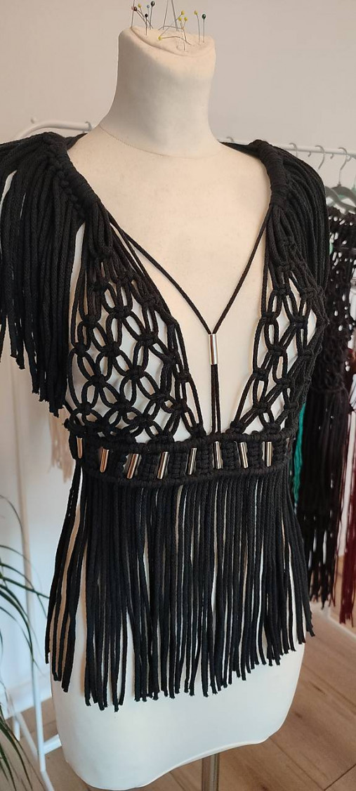 Macrame top -FALLEN ANGEL