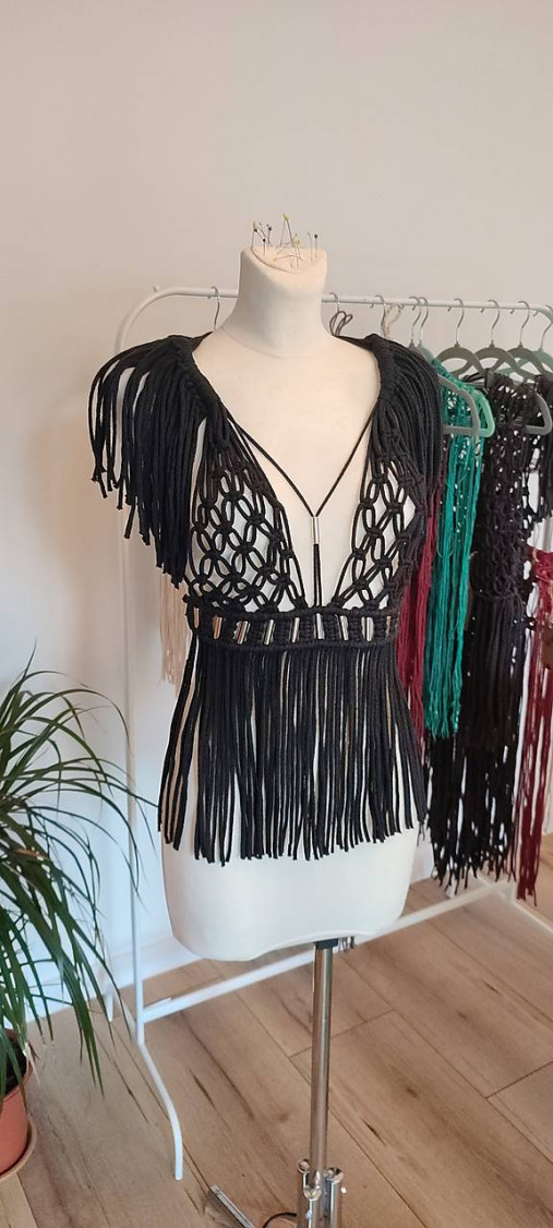 Macrame top -FALLEN ANGEL