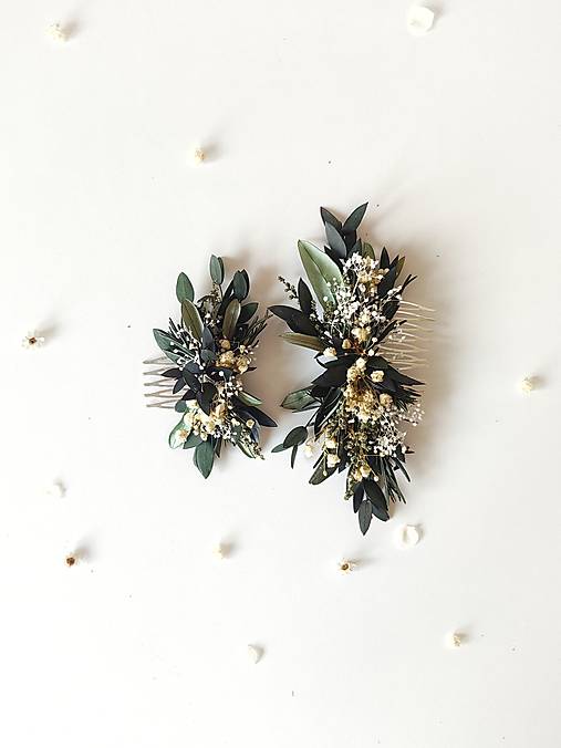 Greenery hrebienok "nadýchnuť sa rána" - dve veľkosti  (Väčší hrebienok)