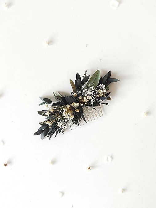 Greenery hrebienok "nadýchnuť sa rána" - dve veľkosti  (Väčší hrebienok)