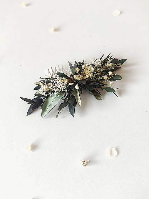 Greenery hrebienok "nadýchnuť sa rána" - dve veľkosti  (Väčší hrebienok)