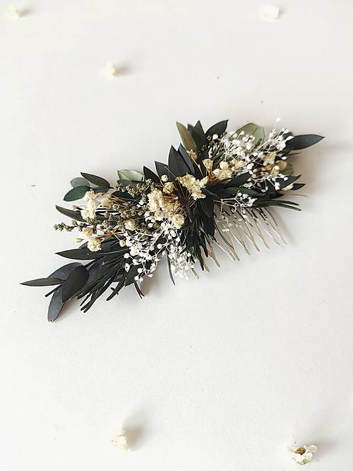 Greenery hrebienok "nadýchnuť sa rána" - dve veľkosti  (Väčší hrebienok)