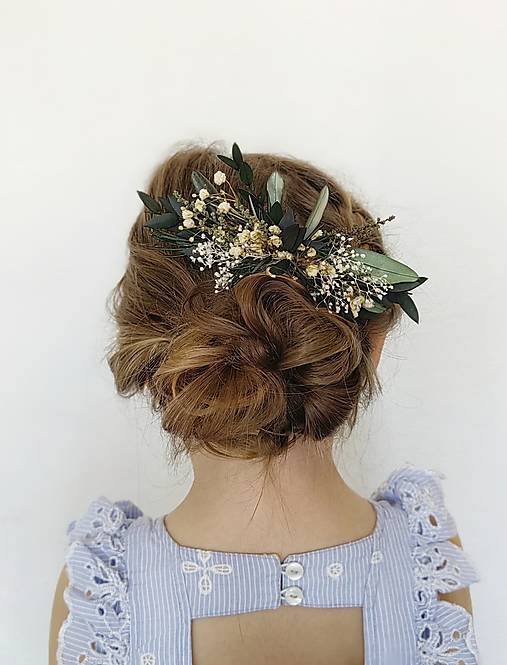 Greenery hrebienok "nadýchnuť sa rána" - dve veľkosti  (Väčší hrebienok)