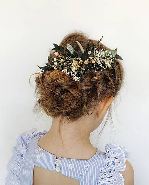 Greenery hrebienok "nadýchnuť sa rána" - dve veľkosti  (Väčší hrebienok)