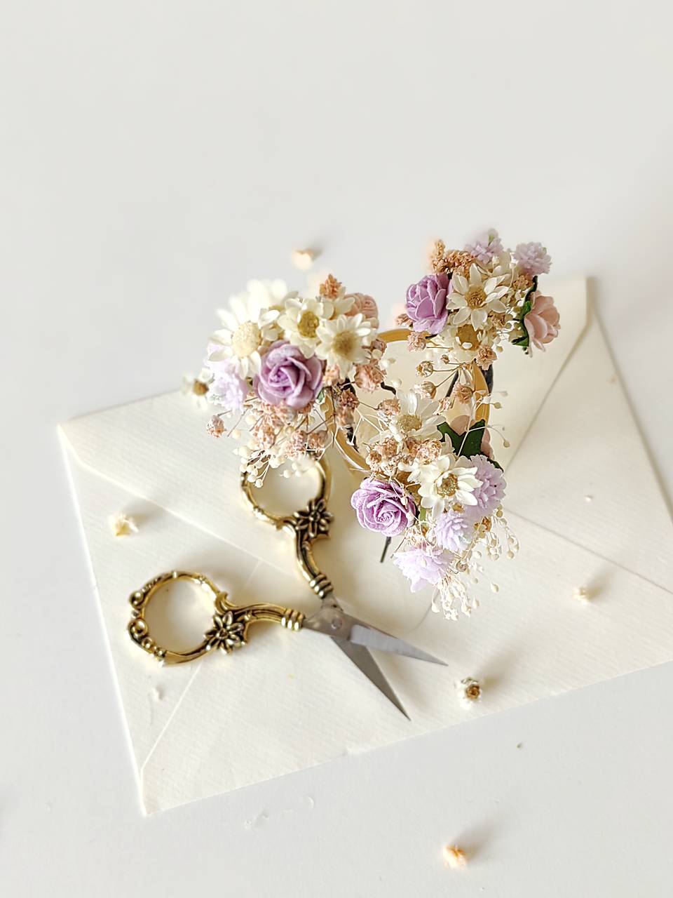 Slamienkové vlásenky "pohladiť láskou" 