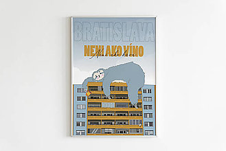 Grafika - Poster Leňochod - Bratislava - 16604517_