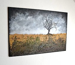 Obrazy - Maľovaný obraz - V búrkach a nečase - 70 x 50 cm - 16605283_