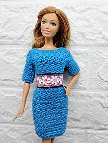 Hračky - Háčkované šaty pre Barbie - 16606483_