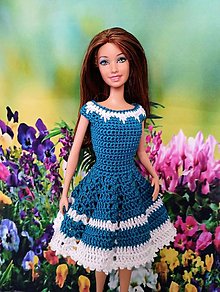 Hračky - Háčkované šaty pre Barbie - 16606608_