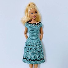 Hračky - Háčkované šaty pre Barbie - 16606647_