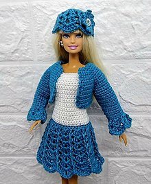 Hračky - Háčkované šaty pre Barbie - 16606662_