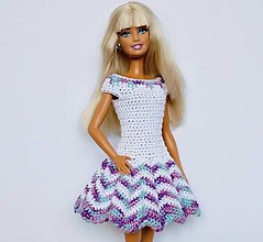 Hračky - Háčkované šaty pre Barbie - 16606673_