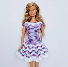 Hračky - Háčkované šaty pre Barbie - 16606692_