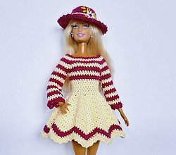 Hračky - Háčkované šaty pre Barbie - 16606768_