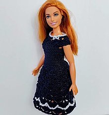 Hračky - Háčkované šaty pre plnoštíhlu Barbie - 16606837_