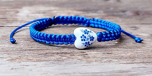 Náramky - Modrý folk... - 16605414_