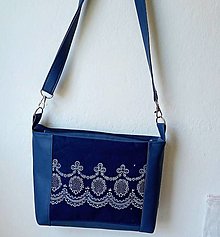 Kabelky - kabelka z modrotlačou - 16605253_