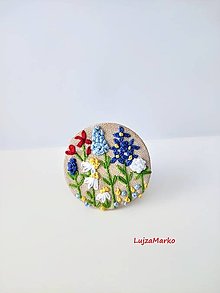 Brošne - Brošnička lúčne kvety - 16606500_