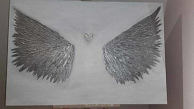 Obrazy - Anjelské krídla - 16607511_