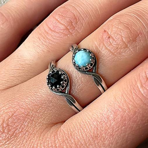 ZĽAVA 10% Spinel Antique Silver Ring  / Vintage prsteň so spinelom E033
